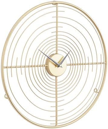 Deco 79 Metal Open Frame Swirl Wall Clock - Image 4