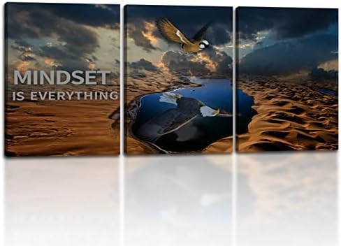 3 Panels Inspirational Canvas Poster Motivational Wall Art Inspirational Wall by Yetaryy