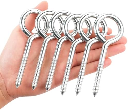 YGAOHF 5 Inch Large Eye Hooks Heavy Duty by YGAOHF