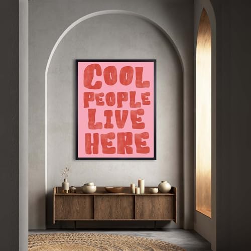 InkFlow Posters Cool People Live Here Canvas Poster - Image 4