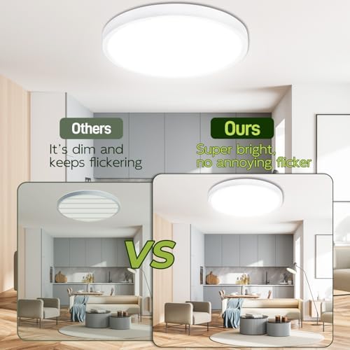 hykolity 9 Inch Selectable CCT LED Round Flat Panel Light - Image 4