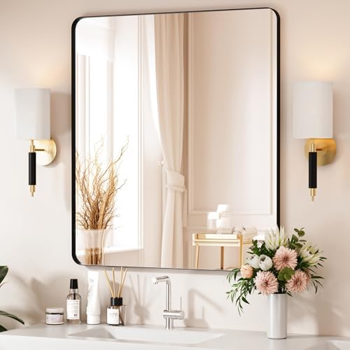 Black Bathroom Mirror 32X36 Inch Bathroom Vanity Mirror by Venusmiles