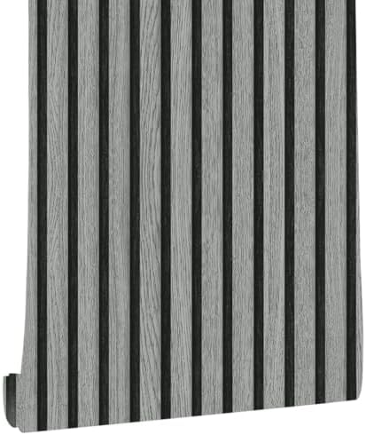 myforHD Wallpaper Peel and Stick Wood Grating Stripe Self-Adhesive Wallpaper by myforHD