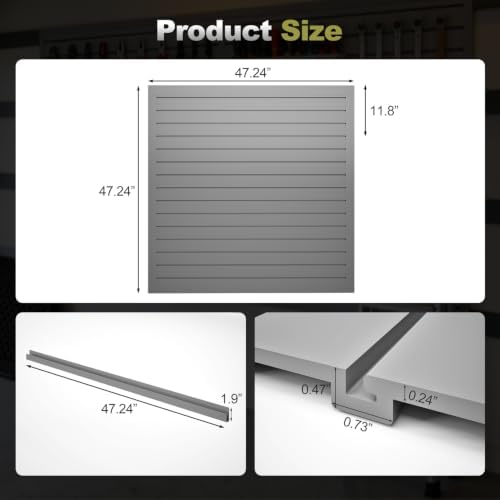 Hohuqeri Slatwall Panel Garage Wall Organizer - Image 2