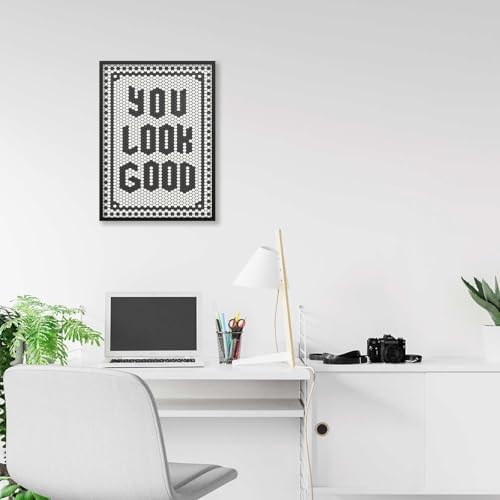 Black and White Quotes Wall Art Trendy Minimalist You Look Good Poster 12x16 - Image 4