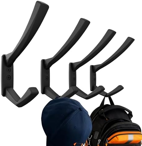 Heavy Duty Wall Hooks, 5 Inch Large Wall Mount Hooks by COLGEIFY