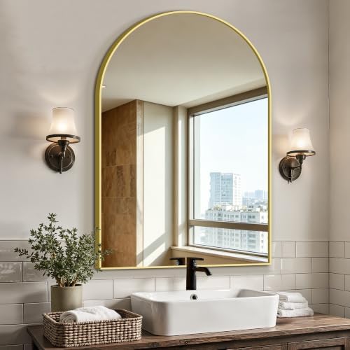 Arched Bathroom Vanity Mirror for Over Sink by LawadaMirror