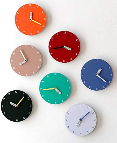 Stephanie Imports Modern Minimalist Black & Yellow Wall Clock - Image 4