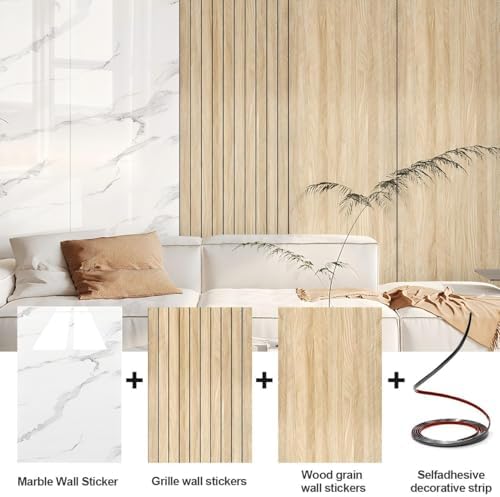 Chejiaye Peel and Stick 3D Wall Panel -23.6"x118"Soundproof Self-Adhesive Wall - Image 2