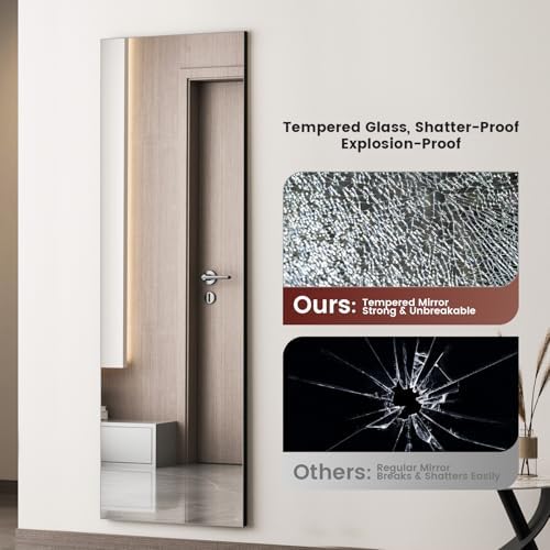 Kosmonia 64"x21" Frameless Full Length Mirror - Image 7