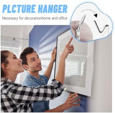 FURHUA 20pcs Black Super Hook Picture Hangers and Office Pack, Drywall Hooks - Image 3