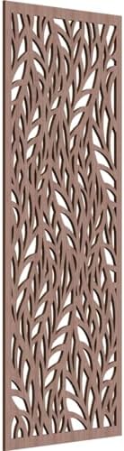 23 3/8"W x 59 3/8"H x 3/8"T Ortonville Decorative Fretwork Wood Wall Panels by EkenaMillwork
