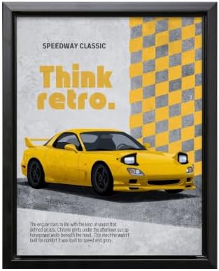 InkFlow Posters Retro Sports Car Canvas Poster by InkFlowPosters