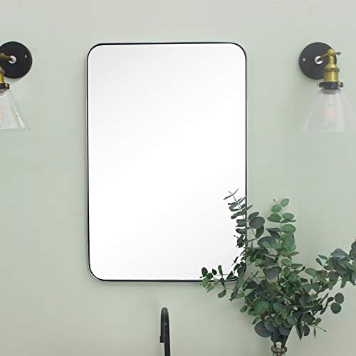 GRACTO 20x30 inch Chrome Stainless Steel Metal Framed Bathroom Mirror Wall - Image 5
