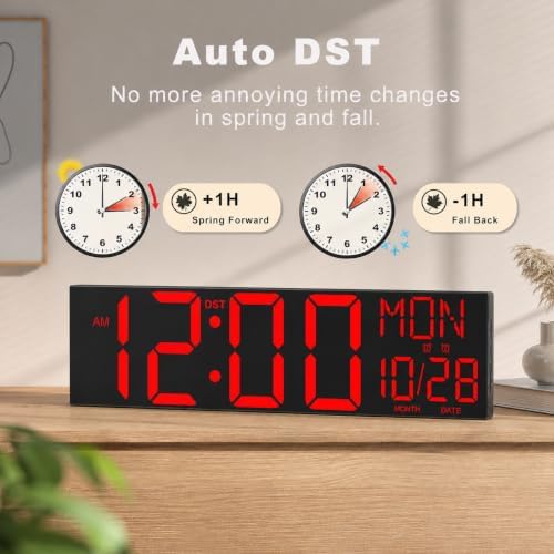 JALL 30" Giant Digital Wall Clock - Image 4