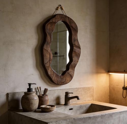 Asymmetrical Mirror Wall Decor Living Room - Image 4