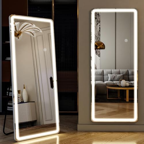 Large Led Mirror Full Length 26x 65Inch Tempered Glass - Image 7