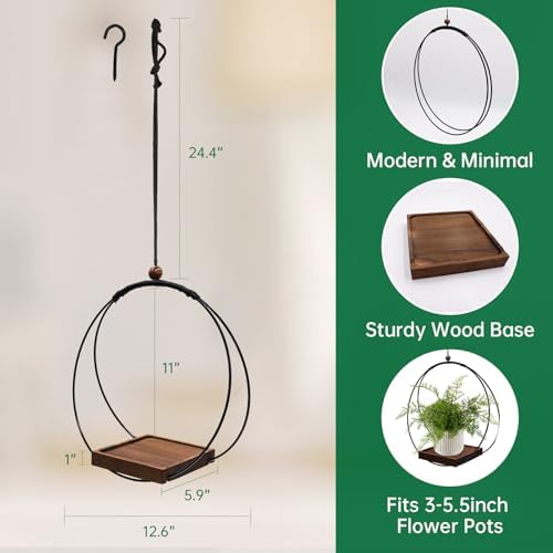 hismocal 4 Pack Hanging Planters - Image 4