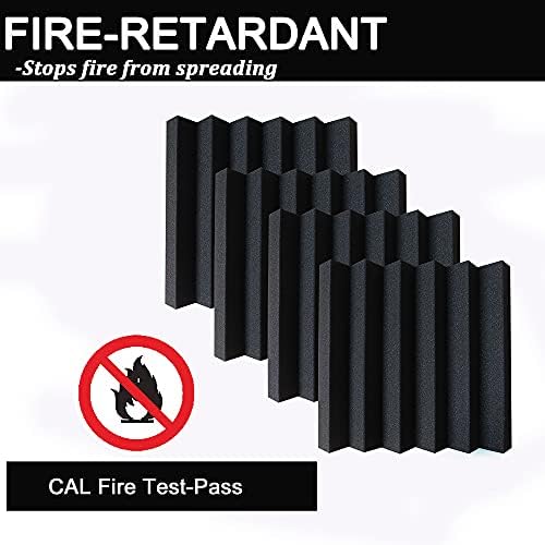 24 Pack Acoustic Panels, Fireproof Absorbing Noise Cancelling Panels, to Absorb - Image 4