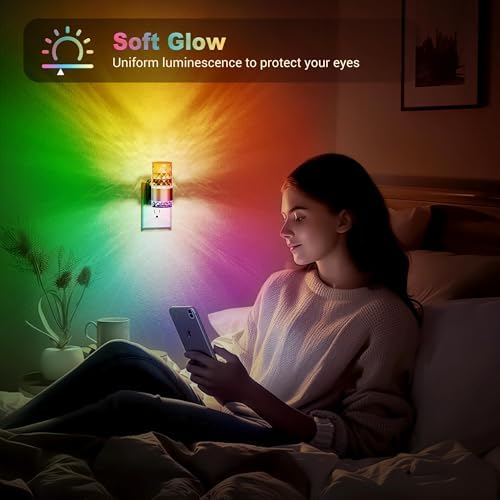 JandCase Night Lights Plug into Wall, Color Changing Night Light - Image 6