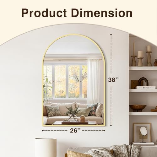 Arched Bathroom Vanity Mirror for Over Sink, 2 Pack 38”x26” - Image 2