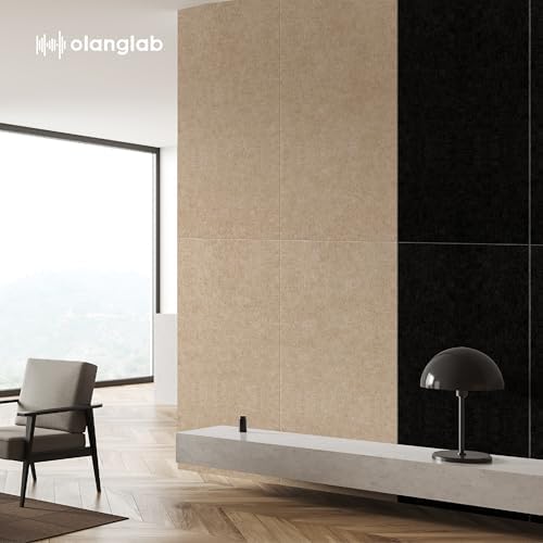 Olanglab Acoustic Wall Panels, 10 Pack, Plain Black - Image 6