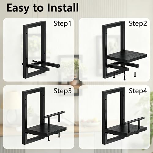 Sbosbo Floating Shelves for Wall Plant Shelf Indoor Wall Mounted Shelves - Image 4