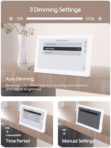 Raynic Digital Clock, 10.1 Inch Large Display Calendar Clock - Image 6