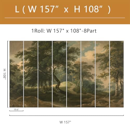 Vintage Forest Mural Wallpaper Peel and Stick - Image 4