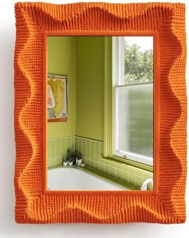 Small Decorative Mirror for Desk Makeup and Art Gallery Decor by TEIPAI