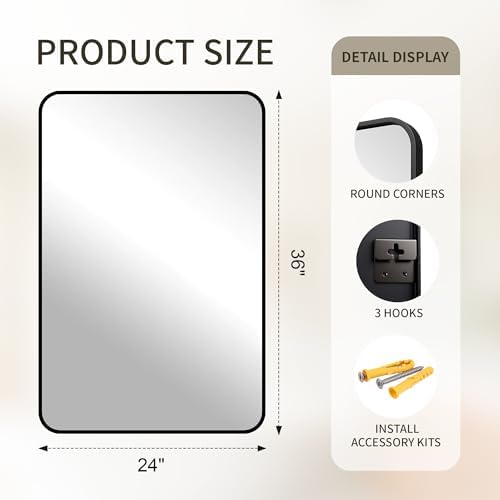 FICTOR Bathroom Mirror for Over Sink - Image 2
