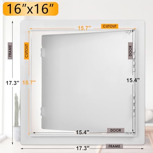 Suteck Access Panel for Drywall 16 x 16 Inch, Ceiling&Plumbing Access Door - Image 2