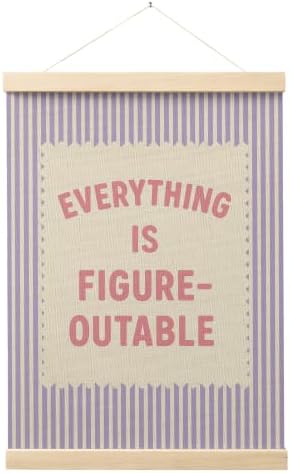 FGFK Everything Is Figureoutable Inspirational Wall Art Poster Hanger Frame by WelcometoFGFKhome