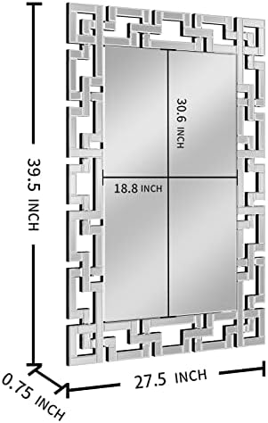 KOHROS 28"x 40" Large Rectangle Wall Mirror - Image 2