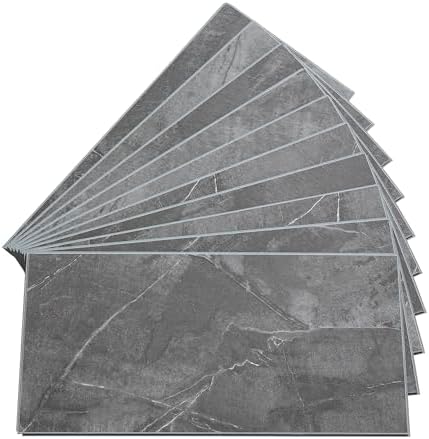 Palisade 23.2 in. x 11.1 in. Vinyl Wall Tiles in Cracked Slate by PalisadeWallTilesandPlanks