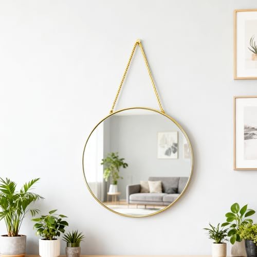 Round Wall Mirror Door Mirror PVC Plastic Frame - Image 3
