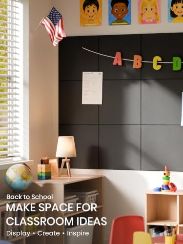 Bumusty 36"x 24" Large Felt Bulletin Board Tiles - Image 5