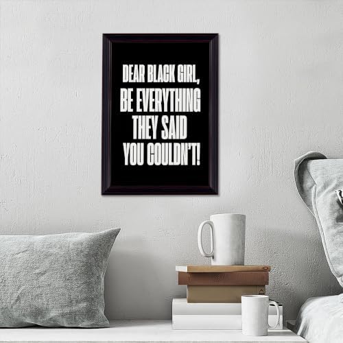 Be Everything They Said You Couldn't Motivational Canvas Wall Art, - Image 4