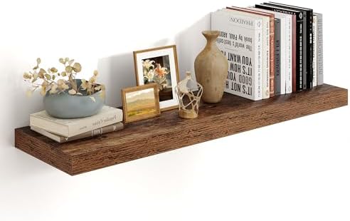 Heimlove Floating Shelves 35.7" W x 10.3" D Brown Set of 1 by Heimlove