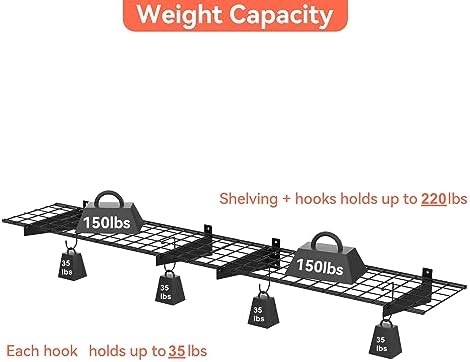 TORACK 2-Pack Garage Wall Shelves - Image 5