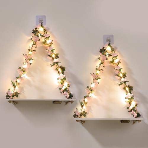 EXIN DECHEN Wall Decor for Bedroom, Floating Shelves Room Decor Aesthetic by EXINDECHEN