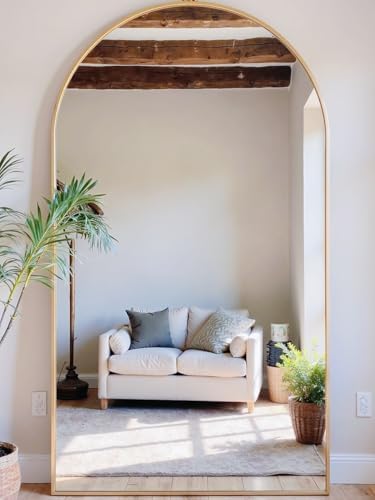 OGCAU Floor Full Length Mirror 81"x41" Large Arched Full Body Mirror - Image 2