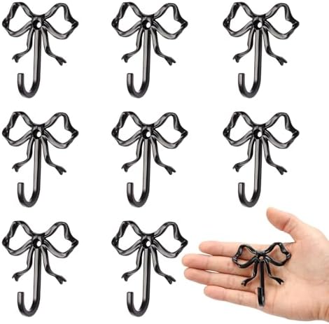 10 Pcs Black Bow Hooks, Bow Hooks by XHIPY