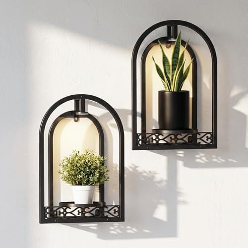 LED Grow Light Wall Hanging Planters by HomecourtyardsInterio
