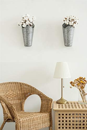 Mkono Metal Wall Planter, Hanging Vase - Image 5