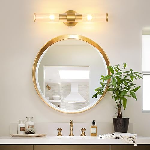 Gold Battery Operated Wall Sconces 1 Pack, Dimmable Rechargeable Sconce by Morauroral