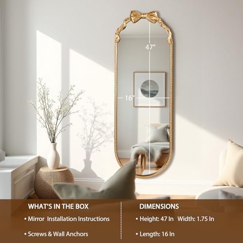 Oval Full Length Mirror, Living Room - Image 4