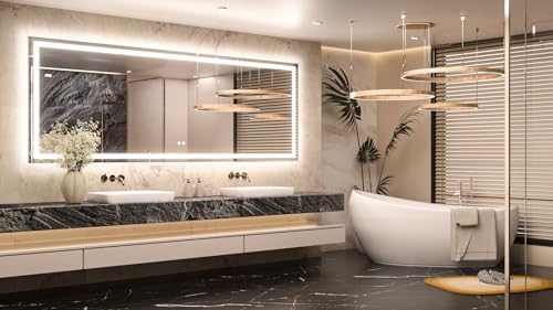 Keonjinn 84x32 Inch LED Bathroom Mirror - Image 2