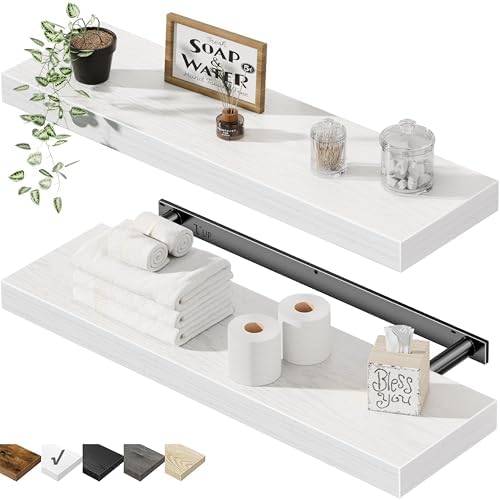 QEEIG Bathroom Long Floating Shelves by QEEIG