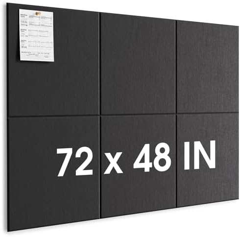 MaxGear Extra Large Bulletin Board 72" x 48" by MaxGear